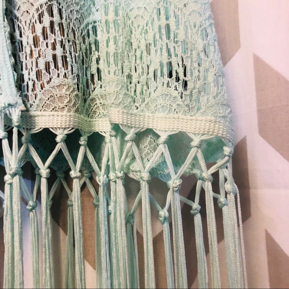 Lace kimono fringe top - Picture 6 of 7